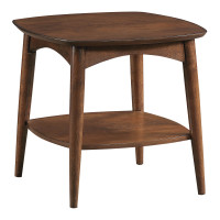 OSP Home Furnishings CPH17-WA Copenhagen Accent Table in Walnut Finish